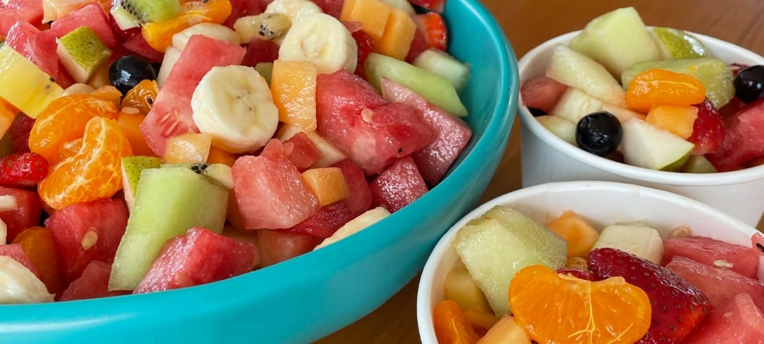 seasonal fruit salad bowls